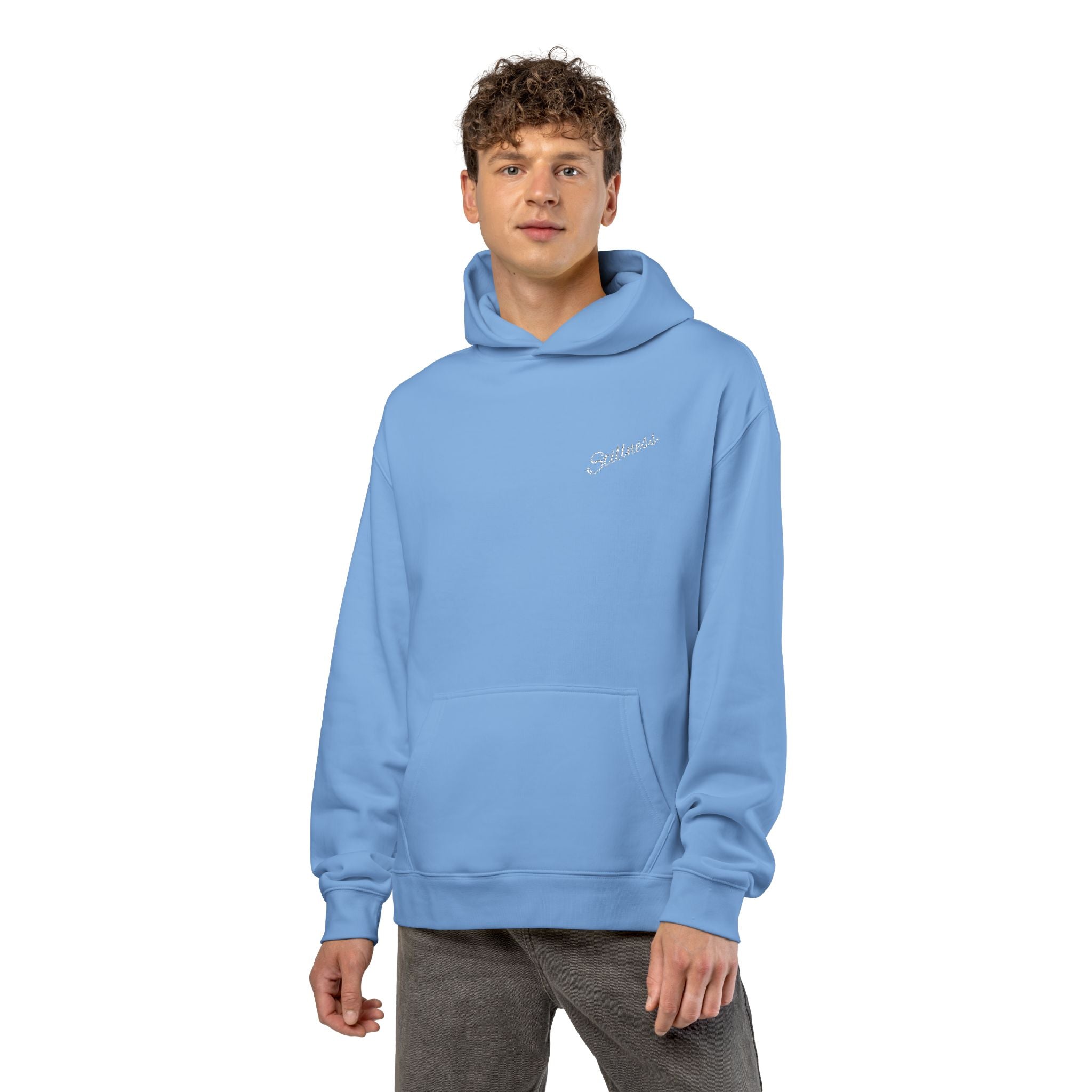 Stillness Embroidered Hoodie | Premium AS Colour Hoodie | Minimalist Oversized Pullover | Calm Aesthetic Streetwear | Unisex Hoodie