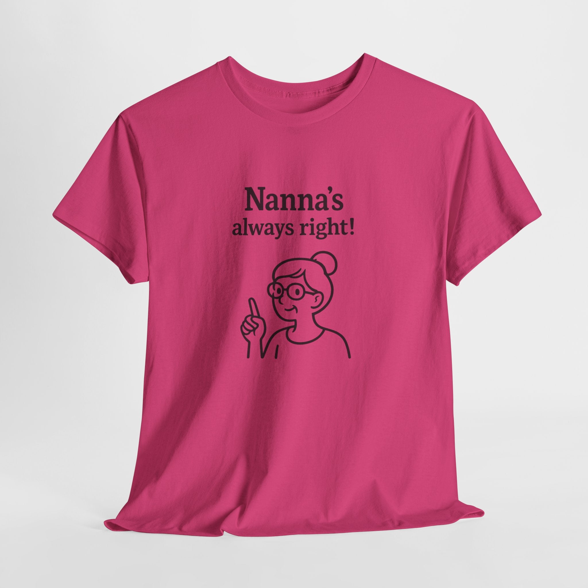 Nanna’s Always Right Shirt, Funny Grandma Graphic T-Shirt