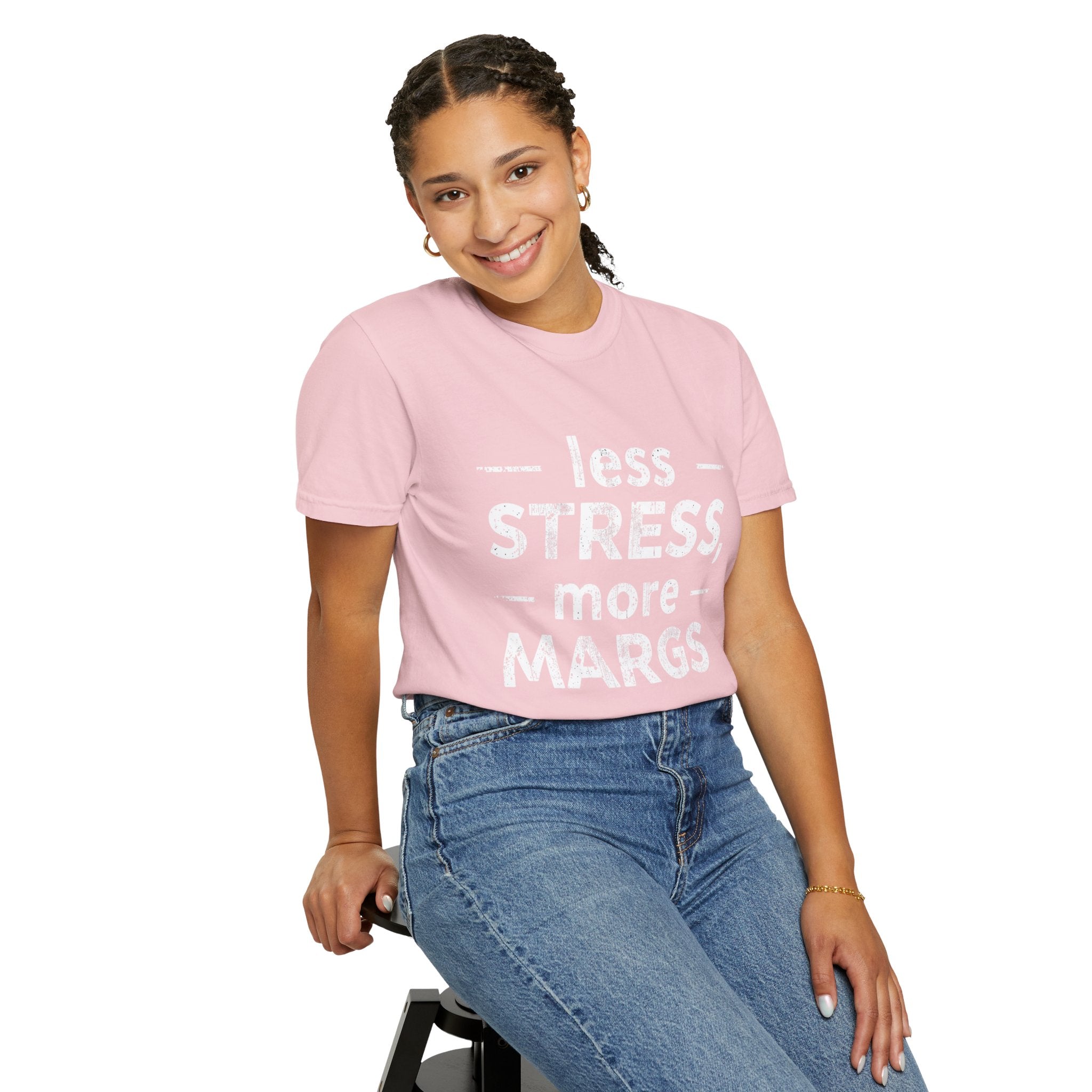 Less Stress More Margs T-Shirt — Funny Margarita Relaxation Tee