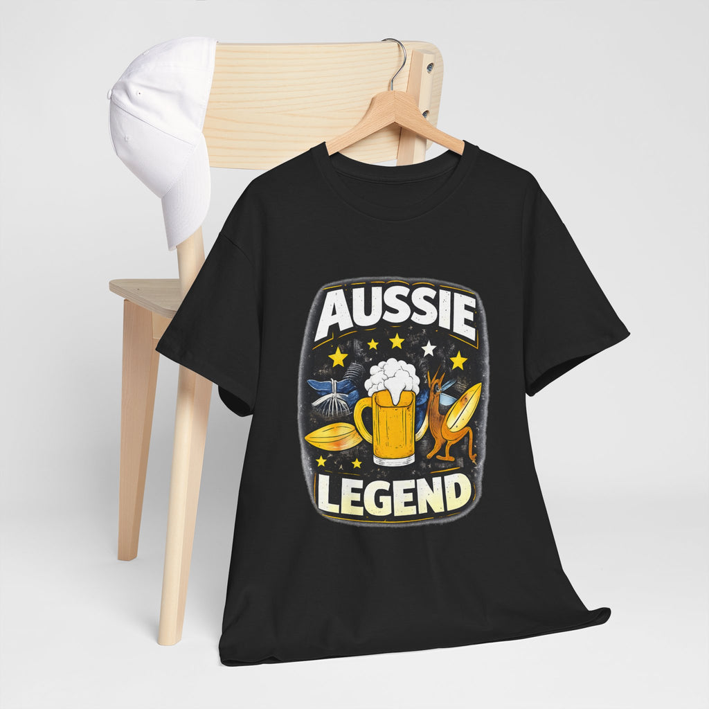 Aussie Legend T-Shirt – Beer & Surf Retro Graphic Tee