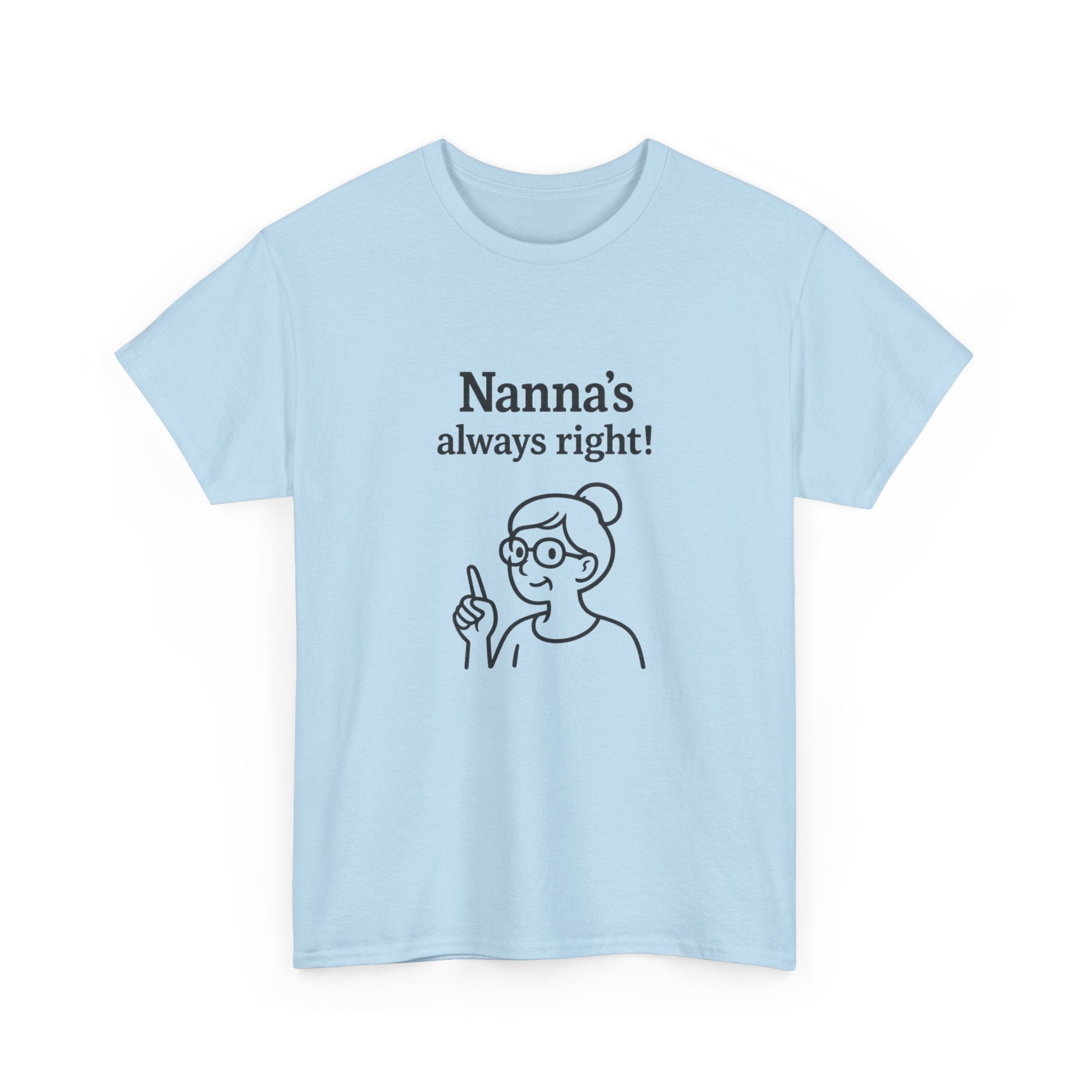 Nanna’s Always Right Shirt, Funny Grandma Graphic T-Shirt