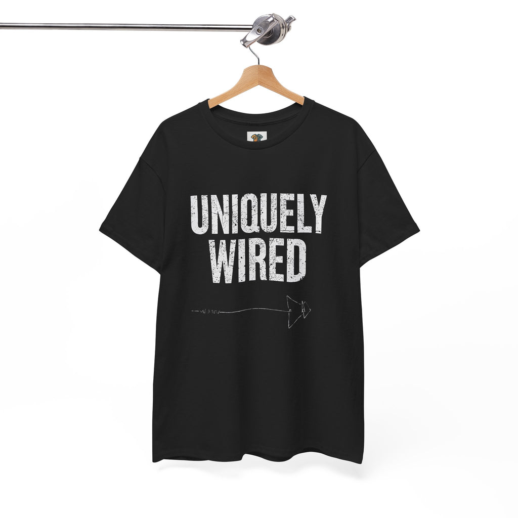 “Uniquely Wired” Graphic T-Shirt | Classic Fit Cotton Tee | Distressed Streetwear Design