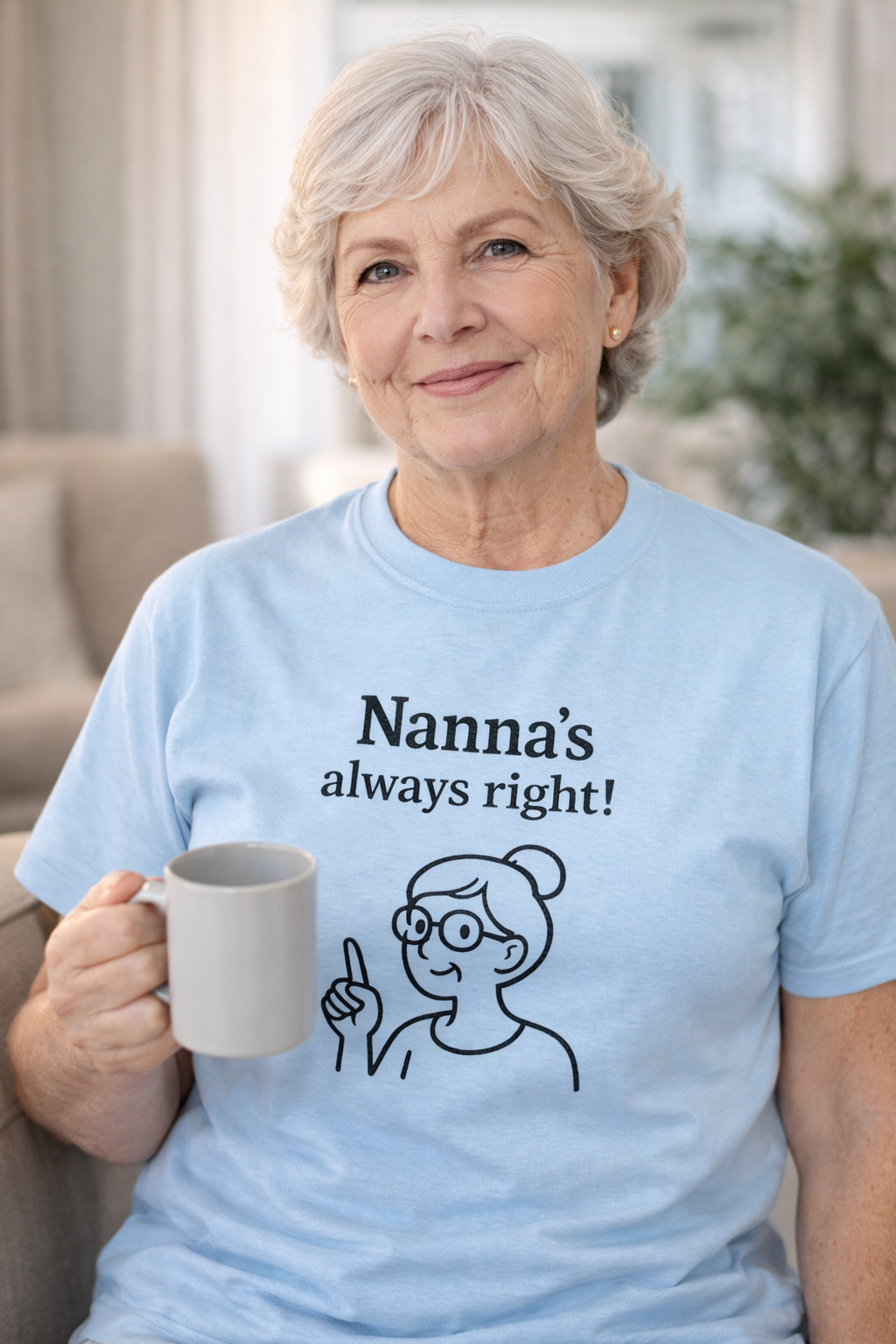 Nanna’s Always Right Shirt, Funny Grandma Graphic T-Shirt