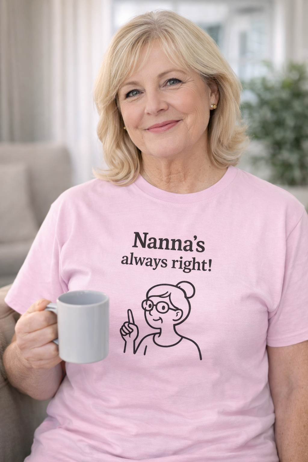 Nanna’s Always Right Shirt, Funny Grandma Graphic T-Shirt