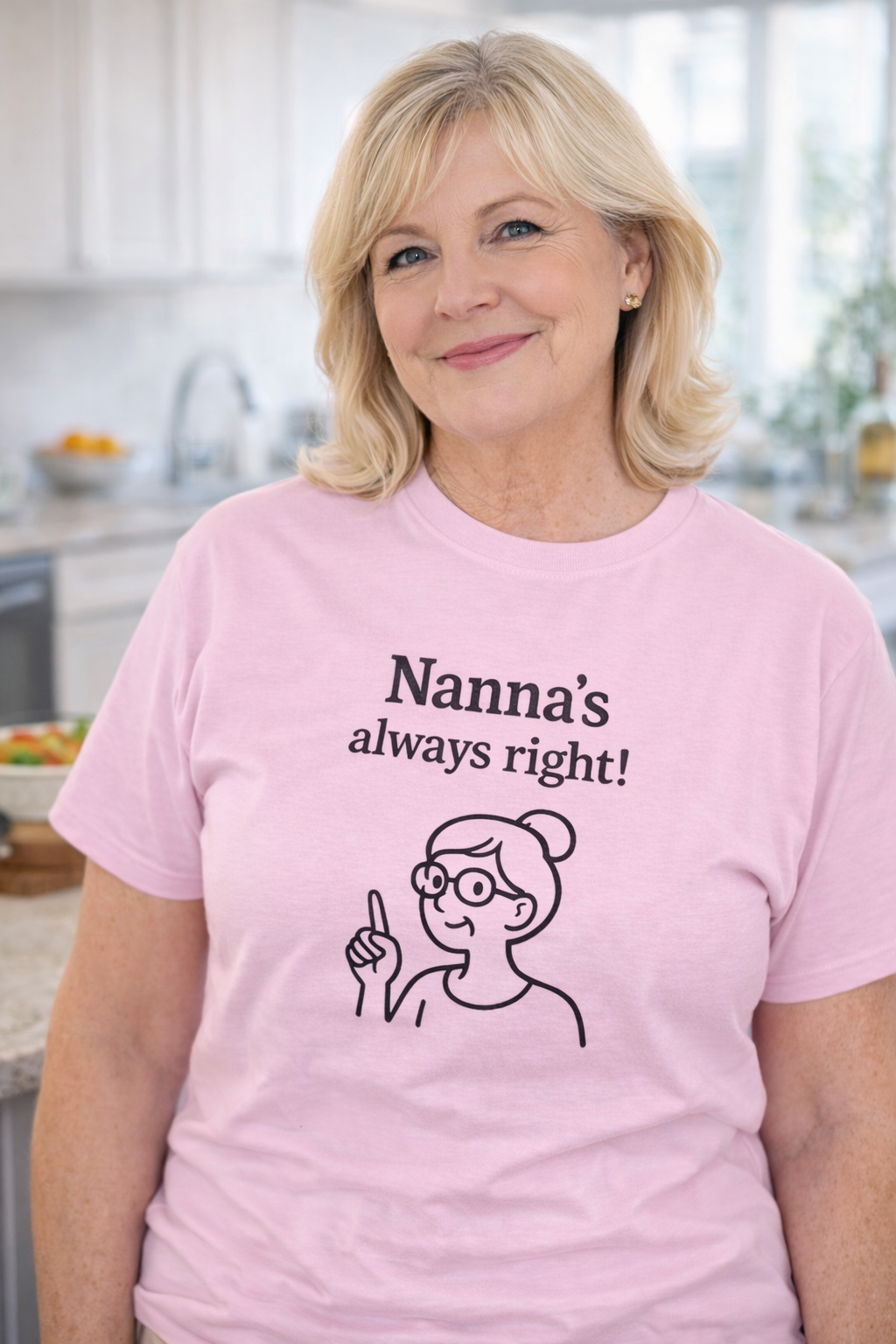 Nanna’s Always Right Shirt, Funny Grandma Graphic T-Shirt