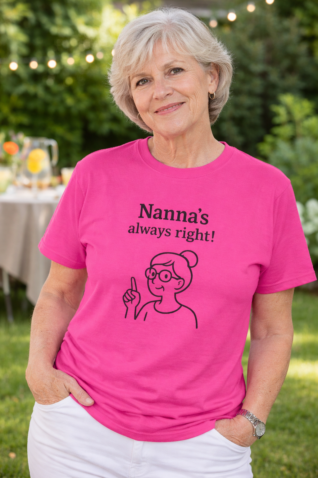 Nanna’s Always Right Shirt, Funny Grandma Graphic T-Shirt