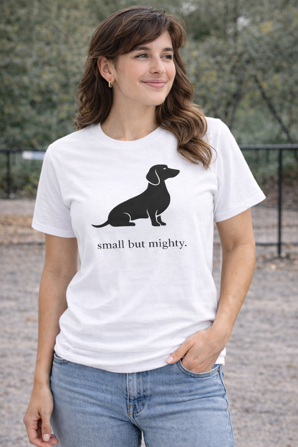Dachshund 'Small But Mighty' Graphic Tee
