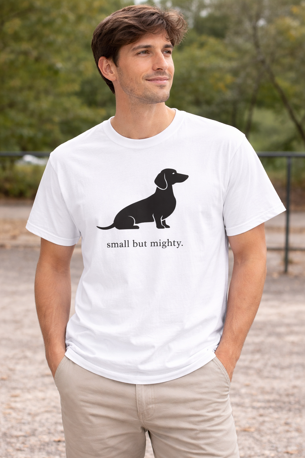 Dachshund 'Small But Mighty' Graphic Tee