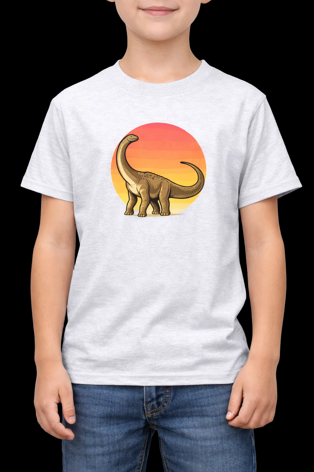 Kids Titanosaurus Dinosaur T-Shirt — Friendly Sauropod Graphic Tee