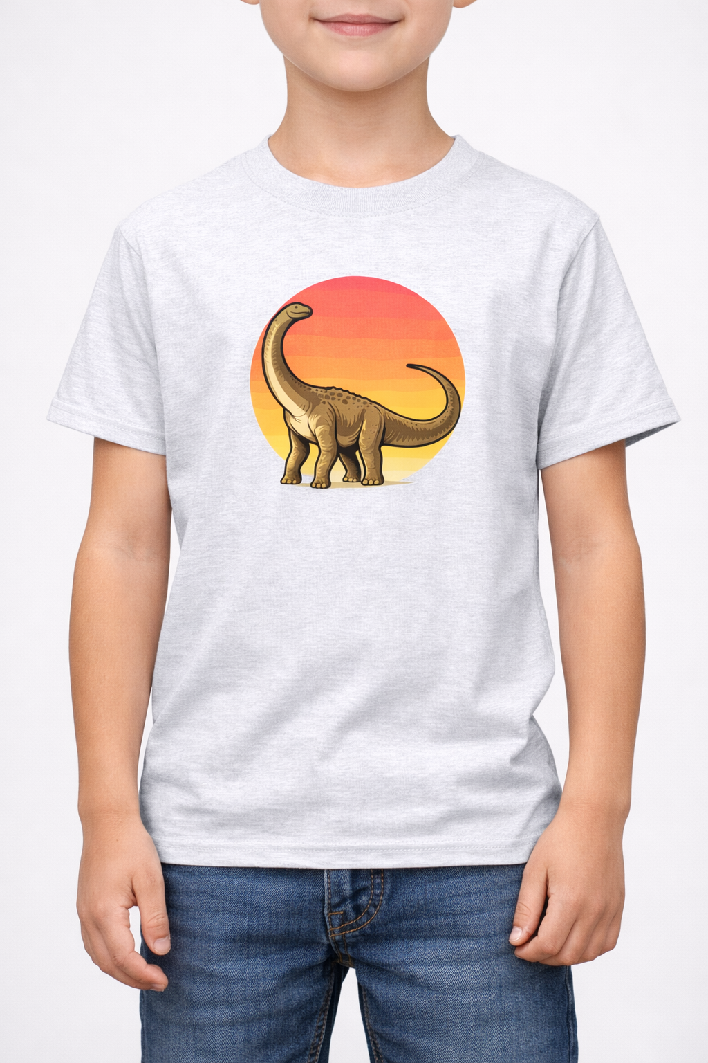 Kids Titanosaurus Dinosaur T-Shirt — Friendly Sauropod Graphic Tee