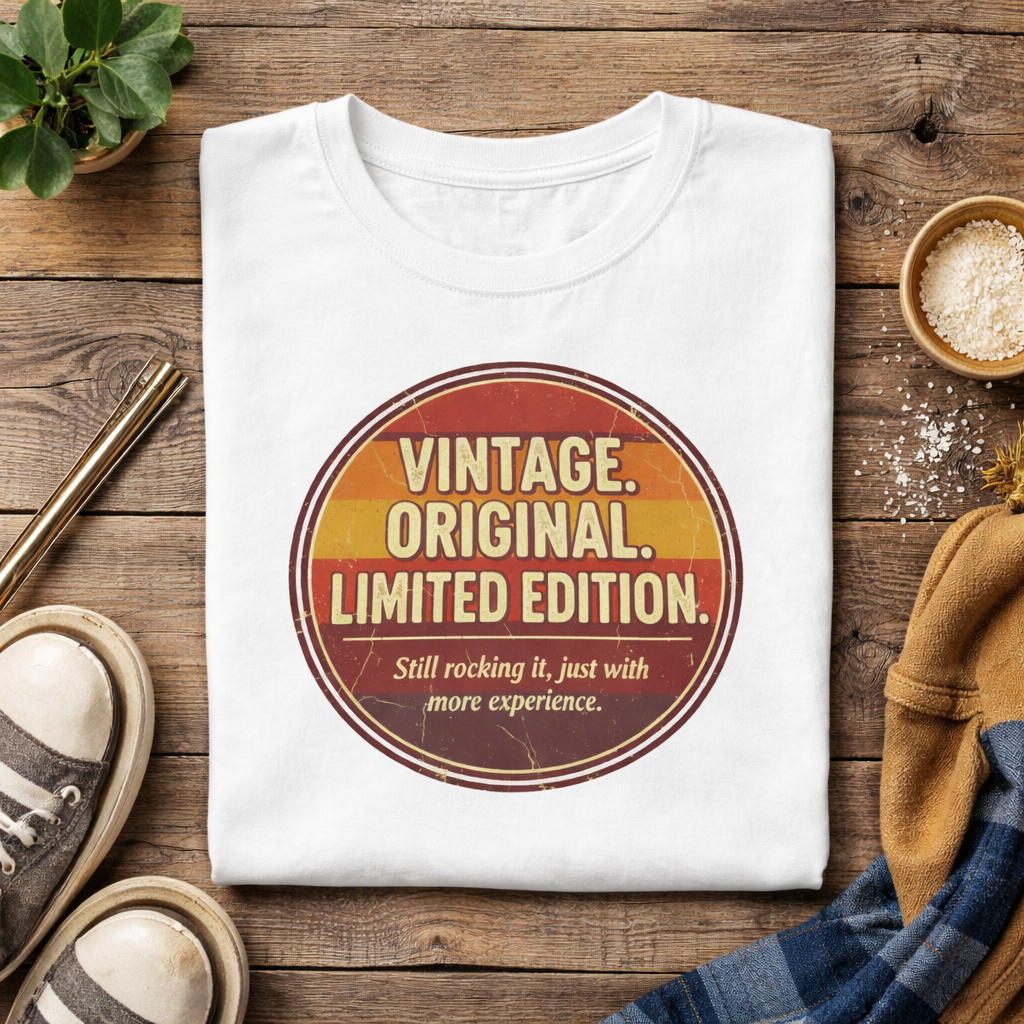 Vintage Original Limited Edition T-Shirt — Retro Graphic Tee ("Still nothing is, just with more experience")